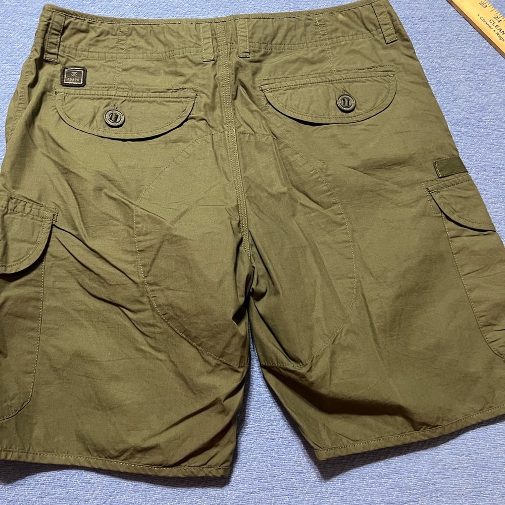 Roark Revival Men’s Shorts 31 Cargo button Pocket Stretch Chino - Picture 3 of 5
